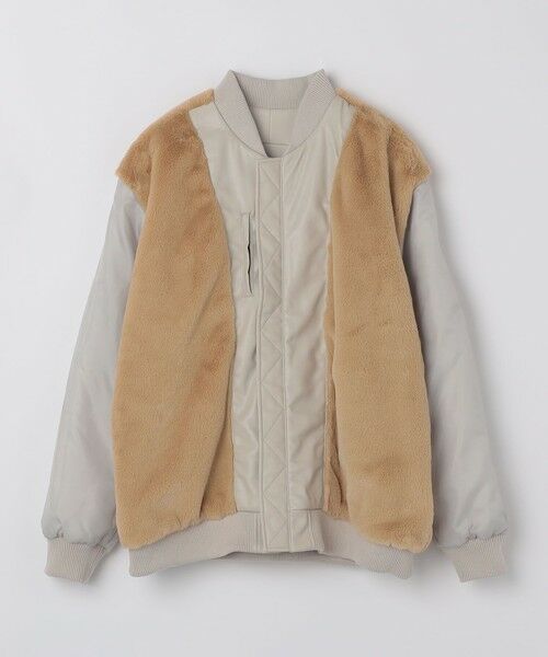 SHIPS / シップス ブルゾン | SHIPS Colors:合成皮革 ボア ボマー ジャケット | 詳細3