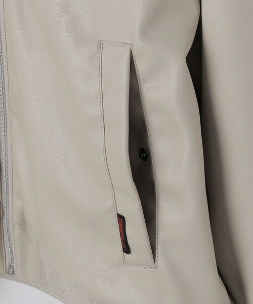 SHIPS / シップス ブルゾン | SHIPS Colors:合成皮革 ボア ボマー ジャケット | 詳細7