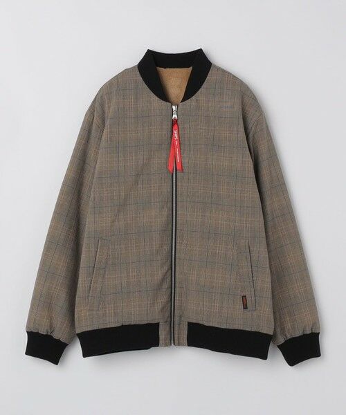 SHIPS / シップス ブルゾン | SHIPS Colors:チェック ボア ボマー ジャケット | 詳細1
