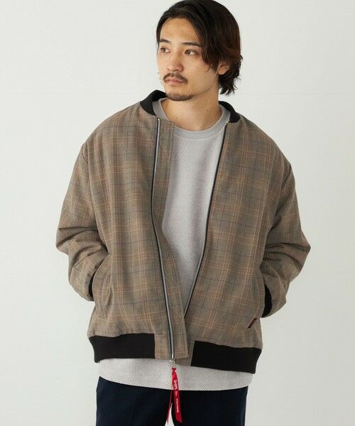 SHIPS / シップス ブルゾン | SHIPS Colors:チェック ボア ボマー ジャケット | 詳細13