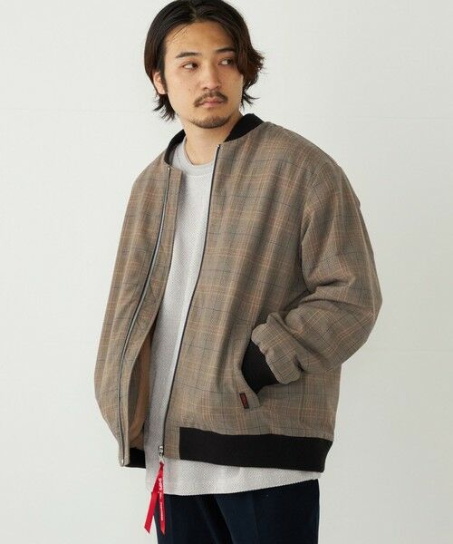 SHIPS / シップス ブルゾン | SHIPS Colors:チェック ボア ボマー ジャケット | 詳細14