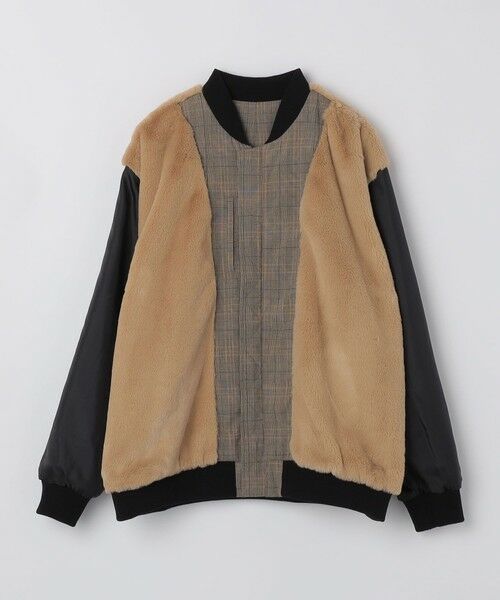 SHIPS / シップス ブルゾン | SHIPS Colors:チェック ボア ボマー ジャケット | 詳細3
