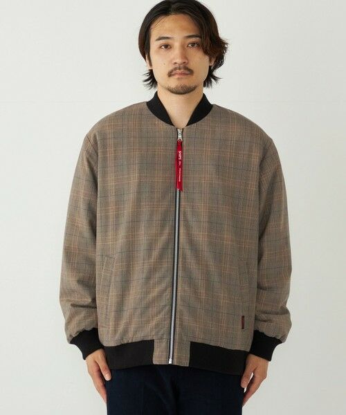 SHIPS / シップス ブルゾン | SHIPS Colors:チェック ボア ボマー ジャケット | 詳細9