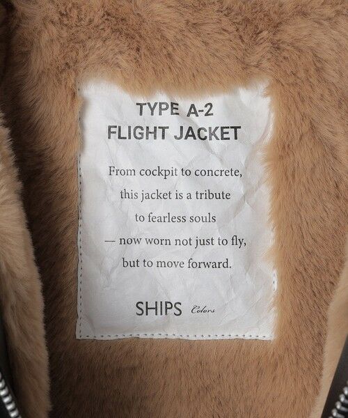 SHIPS / シップス ブルゾン | SHIPS Colors:ボア A-2 フライト ジャケット◇ | 詳細11