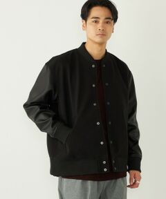 SHIPS / シップス その他アウター | SHIPS Colors:ウール ミックス スタジアム ブルゾン ブラック