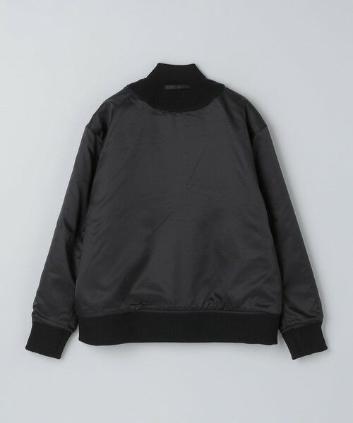 SHIPS / シップス その他アウター | SHIPS Colors:ウール ミックス スタジアム ブルゾン ブラック | 詳細4