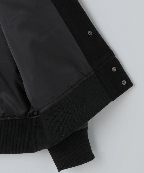 SHIPS / シップス その他アウター | SHIPS Colors:ウール ミックス スタジアム ブルゾン ブラック | 詳細8