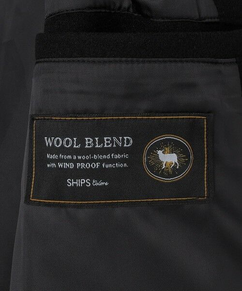 SHIPS / シップス その他アウター | SHIPS Colors:ウール ミックス スタジアム ブルゾン ブラック | 詳細9