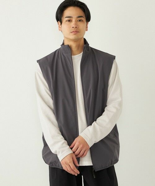 SHIPS / シップス ダウンジャケット・ベスト | SHIPS Colors:〈接触冷感・吸水速乾・洗濯機可能〉スタンド ベスト | 詳細23