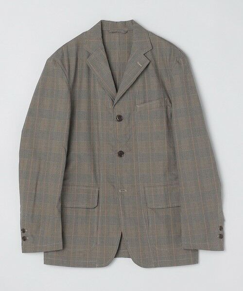 SHIPS / シップス その他アウター | BARRY BRICKEN:チェック ジャケット(セットアップ対応可能)(チャコールグレー)