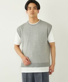 SHIPS / シップス ニット・セーター | SHIPS Colors:〈洗濯機可能〉ベスト Tシャツ アンサンブル◇
