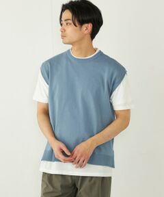 SHIPS / シップス ニット・セーター | SHIPS Colors:〈洗濯機可能〉ベスト Tシャツ アンサンブル◇