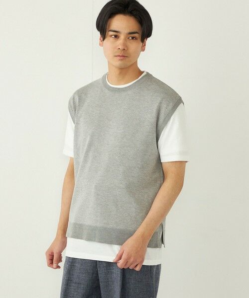 SHIPS / シップス ニット・セーター | SHIPS Colors:〈洗濯機可能〉ベスト Tシャツ アンサンブル◇ | 詳細4