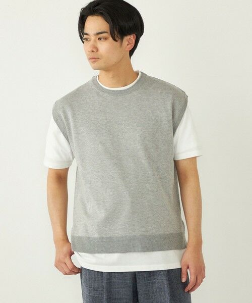SHIPS / シップス ニット・セーター | SHIPS Colors:〈洗濯機可能〉ベスト Tシャツ アンサンブル◇ | 詳細5