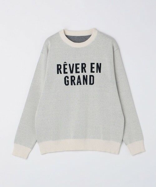 SHIPS / シップス ニット・セーター | SHIPS Colors:〈手洗い可能〉モール ジャカード ロゴ ニット◇ | 詳細1