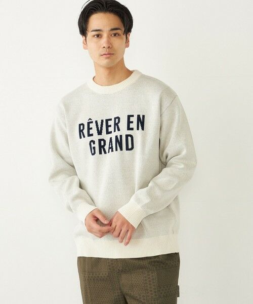 SHIPS / シップス ニット・セーター | SHIPS Colors:〈手洗い可能〉モール ジャカード ロゴ ニット◇ | 詳細5