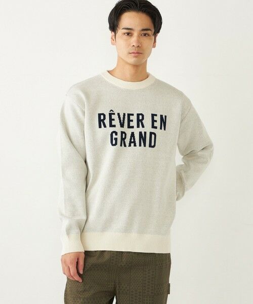 SHIPS / シップス ニット・セーター | SHIPS Colors:〈手洗い可能〉モール ジャカード ロゴ ニット◇ | 詳細6