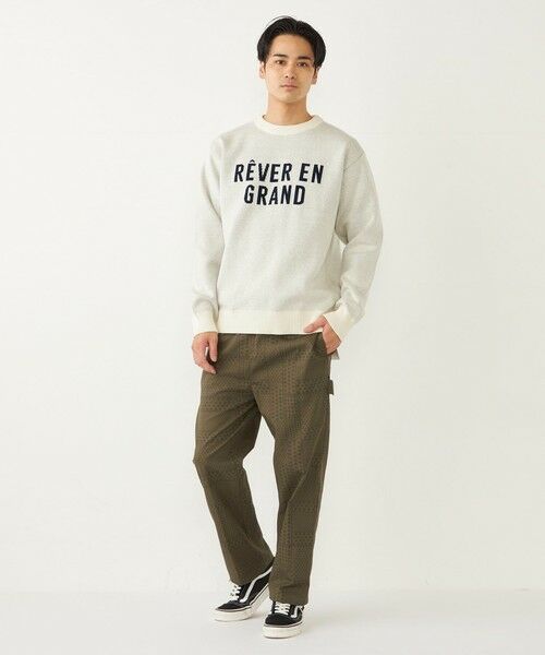 SHIPS / シップス ニット・セーター | SHIPS Colors:〈手洗い可能〉モール ジャカード ロゴ ニット◇ | 詳細7