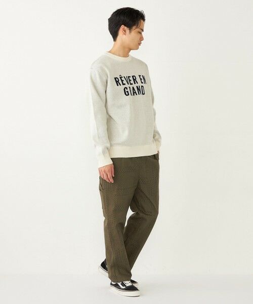 SHIPS / シップス ニット・セーター | SHIPS Colors:〈手洗い可能〉モール ジャカード ロゴ ニット◇ | 詳細9