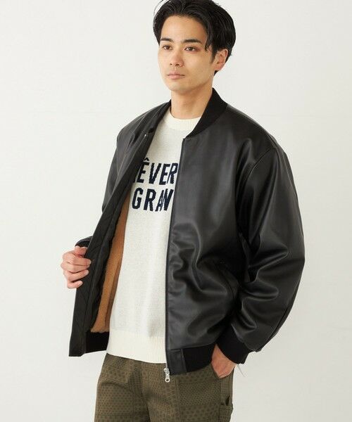 SHIPS / シップス ニット・セーター | SHIPS Colors:〈手洗い可能〉モール ジャカード ロゴ ニット◇ | 詳細10