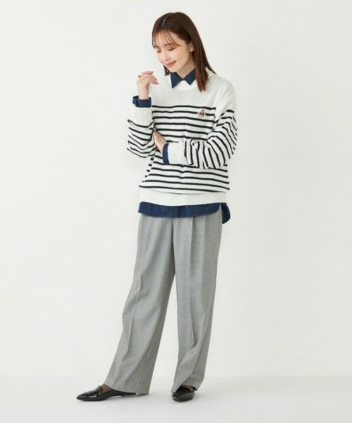 SHIPS / シップス ニット・セーター | SHIPS Colors:〈洗濯機可能〉TeddyBear(R) ワンポイント ニット | 詳細3