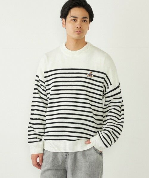 SHIPS / シップス ニット・セーター | SHIPS Colors:〈洗濯機可能〉TeddyBear(R) ワンポイント ニット | 詳細6