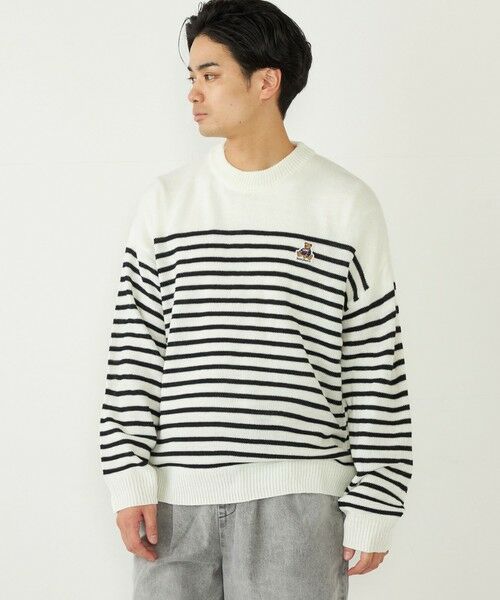 SHIPS / シップス ニット・セーター | SHIPS Colors:〈洗濯機可能〉TeddyBear(R) ワンポイント ニット | 詳細7