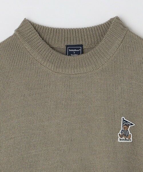 SHIPS / シップス ニット・セーター | SHIPS Colors:〈洗濯機可能〉TeddyBear(R) ワンポイント ニット | 詳細16