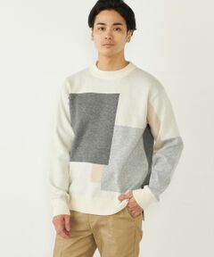 SHIPS / シップス ニット・セーター | SHIPS Colors:〈洗濯機可能〉総柄 ジャカード ニット