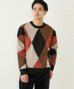 SHIPS / シップス ニット・セーター | SHIPS Colors:〈洗濯機可能〉総柄 ジャカード ニット