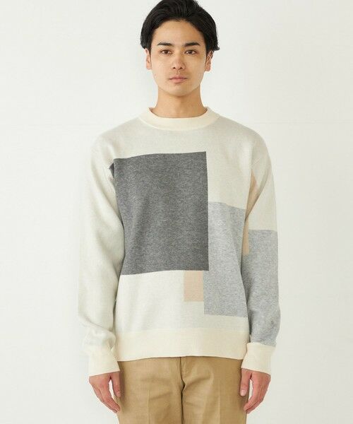 SHIPS / シップス ニット・セーター | SHIPS Colors:〈洗濯機可能〉総柄 ジャカード ニット | 詳細3