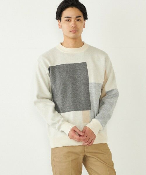 SHIPS / シップス ニット・セーター | SHIPS Colors:〈洗濯機可能〉総柄 ジャカード ニット | 詳細8