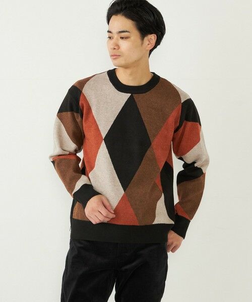 SHIPS / シップス ニット・セーター | SHIPS Colors:〈洗濯機可能〉総柄 ジャカード ニット | 詳細27