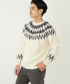 SHIPS / シップス ニット・セーター | SHIPS Colors:〈手洗い可能〉ジャカード モール ニット