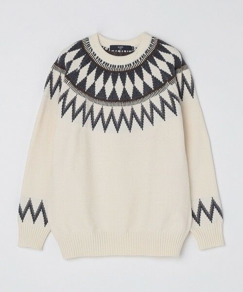SHIPS / シップス ニット・セーター | SHIPS Colors:〈手洗い可能〉ジャカード モール ニット | 詳細1