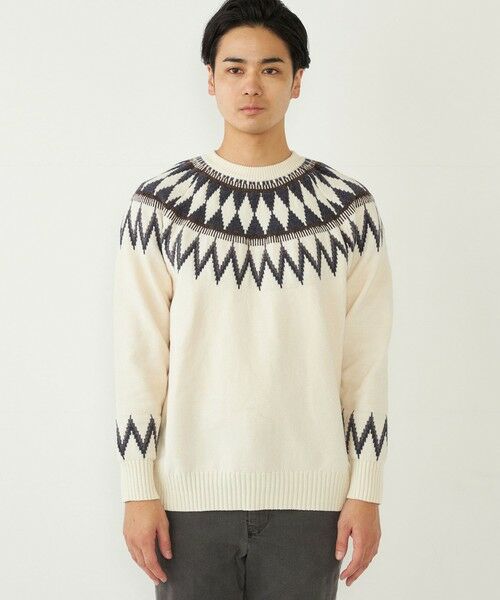 SHIPS / シップス ニット・セーター | SHIPS Colors:〈手洗い可能〉ジャカード モール ニット | 詳細3