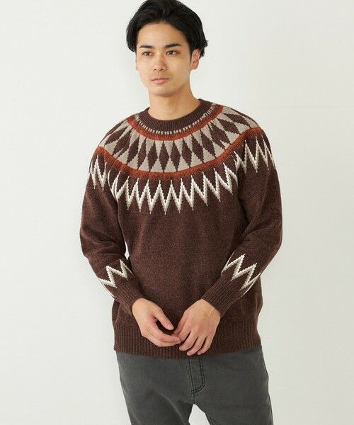 SHIPS / シップス ニット・セーター | SHIPS Colors:〈手洗い可能〉ジャカード モール ニット | 詳細22