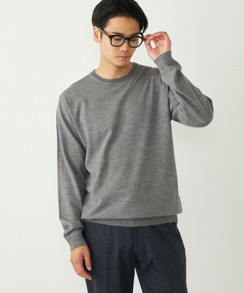 SHIPS / シップス ニット・セーター | SHIPS Colors:〈手洗い可能〉アンチピリング 12ゲージ クルーネック ニット | 詳細15