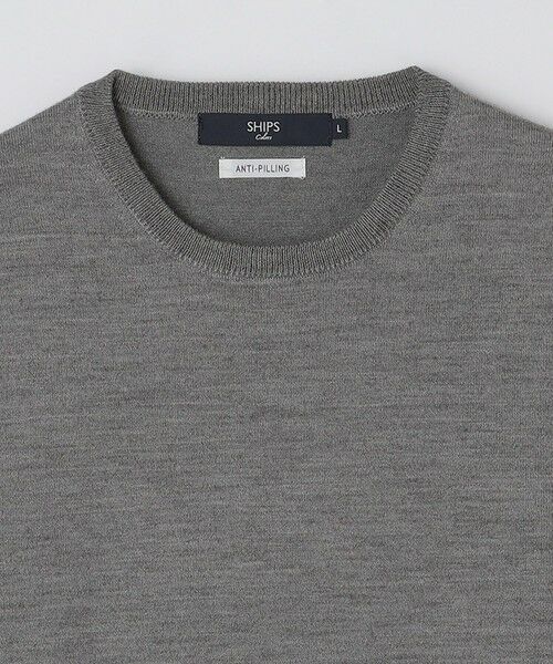 SHIPS / シップス ニット・セーター | SHIPS Colors:〈手洗い可能〉アンチピリング 12ゲージ クルーネック ニット | 詳細3