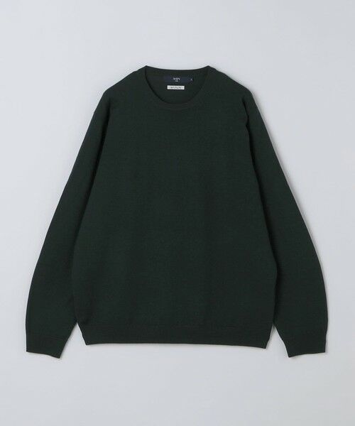 SHIPS / シップス ニット・セーター | 《一部追加・新色予約》【一部WEB限定】〈手洗い可能〉アンチピリング 12ゲージ クルーネックニット（オリーブ）