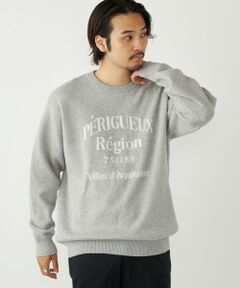 SHIPS / シップス ニット・セーター | SHIPS Colors:〈手洗い可能〉モール ジャカード ロゴ ニット