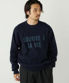 SHIPS / シップス ニット・セーター | SHIPS Colors:〈手洗い可能〉モール ジャカード ロゴ ニット