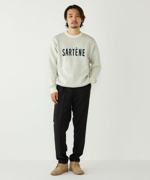 SHIPS / シップス ニット・セーター | SHIPS Colors:〈手洗い可能〉モール ジャカード ロゴ ニット | 詳細3