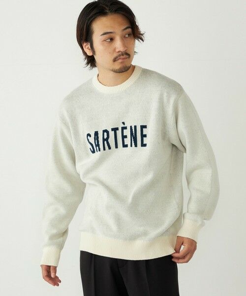 SHIPS / シップス ニット・セーター | SHIPS Colors:〈手洗い可能〉モール ジャカード ロゴ ニット | 詳細6