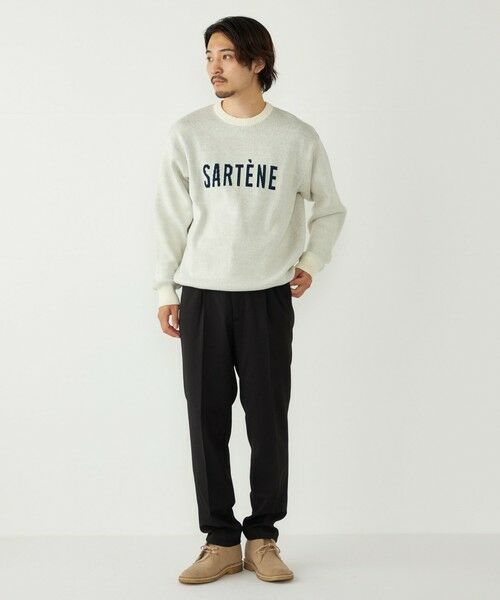 SHIPS / シップス ニット・セーター | SHIPS Colors:〈手洗い可能〉モール ジャカード ロゴ ニット | 詳細8