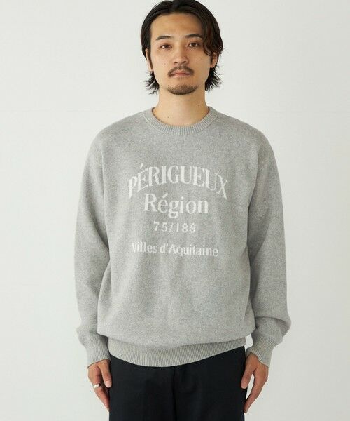 SHIPS / シップス ニット・セーター | SHIPS Colors:〈手洗い可能〉モール ジャカード ロゴ ニット | 詳細14