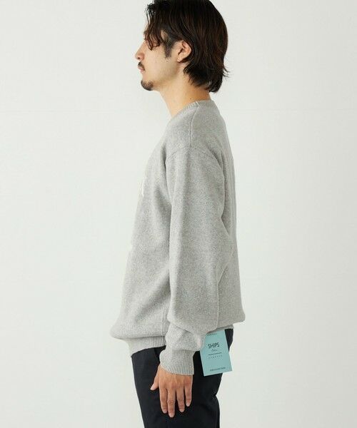SHIPS / シップス ニット・セーター | SHIPS Colors:〈手洗い可能〉モール ジャカード ロゴ ニット | 詳細15