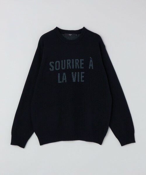 SHIPS / シップス ニット・セーター | SHIPS Colors:〈手洗い可能〉モール ジャカード ロゴ ニット | 詳細27