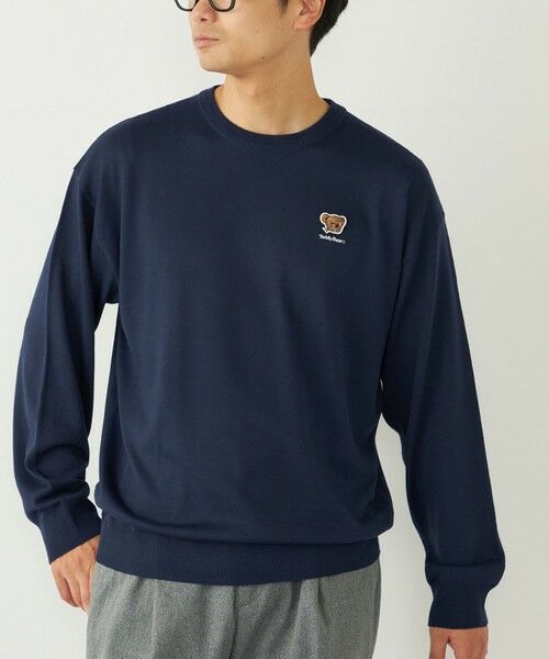 SHIPS / シップス ニット・セーター | SHIPS Colors:〈洗濯機可能〉TeddyBear(R) 12ゲージ ニット◇(ネイビー)