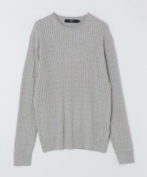 SHIPS / シップス ニット・セーター | SHIPS Colors:〈洗濯機可能〉コットン カシミヤ ケーブル ニット | 詳細1